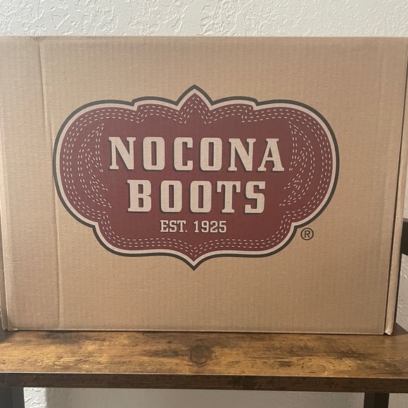 NWT Nocona Rich Brown Leather Boots w/ Stitching Sz. 10 - Picture 13 of 16